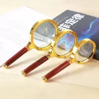 手持便携式放大镜老年人阅读工具高清高倍看报阅读科学小工具