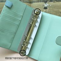 马卡龙色活页a6随身记事本手账本笔记本pu外壳文具小清新风