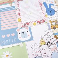 日韩创意手绘卡通信纸小清新可爱浪漫情书信笺彩色牛皮纸