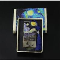 创意金属书签古典中国风千里江山神奈川梵高油画浮雕老师学生礼物