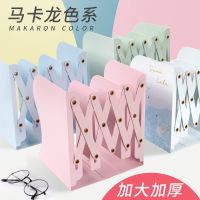 可伸缩书立架大号学生桌上书立书夹书靠书挡板创意收纳书本in