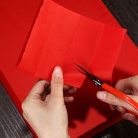 四尺大红色宣双面红宣纸剪纸专用纸刻纸a4a3中小学生手工窗花