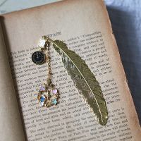 哈利波特周边生日礼物金属羽毛书签格兰芬多斯林校服学院礼品