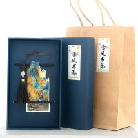 创意金属书签古典中国风千里江山神奈川梵高油画浮雕老师学生礼物