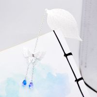 仙气古风宫铃金属书签古典羽毛树叶送同学送闺蜜创意礼品生日礼物