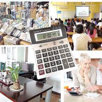 验钞计算器大号真人发音语音多功能音乐弹奏会计电子计算机