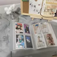 ins大容量照片收藏册插页三寸相册本票小卡明信片收纳册