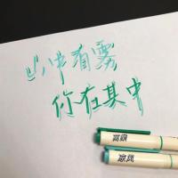 827彩色柔绘笔软头画画brush秀丽笔手账涂鸦书法做笔记