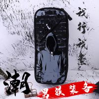 初中高中生笔袋男ins文具盒学生双层大容量铅笔袋牛津布潮