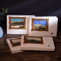 会动的油画创意梵高ar手帐本印象派星空复古涂色减压空白笔记本子