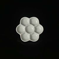 景德镇陶瓷调色盘美术水粉水彩国画颜料盘白瓷盘调色碟子