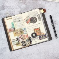 手账本a6日系活页绑带复古文艺旅行手帐本ins简约大学生笔记本子