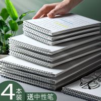笔记本本子上翻加厚pp线圈网格本b5高中大学生课堂考研方格格子本