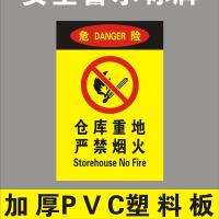 严禁烟火提示贴纸禁止吸烟标识车间仓库消防警示墙贴