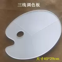 七孔仿瓷调色盘加厚加深梅花调色盘国画水粉水彩颜料调色