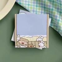 韩系ins便签纸fommy森林小熊便利贴可爱女孩便签本旅行备忘小本本