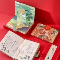 中国风敦煌磁扣本学生彩页手账本复古笔记本记事本b6日记本子