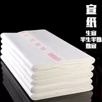 四尺宣纸生宣画创作写生半生半熟六尺书画纸考试用纸