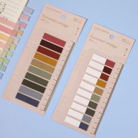 莫兰迪色索引便利贴小清新分类索引贴塑料活页可书写指示贴标记贴