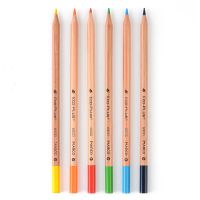 雪松木原木彩铅水溶性油性彩色铅笔儿童绘画彩色笔纸桶装