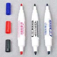 粗头白板笔5mm宽头易擦pop练习可擦培训笔绘画斜方扁头10支特粗