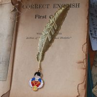 哈利波特周边生日礼物金属羽毛书签格兰芬多斯林校服学院礼品