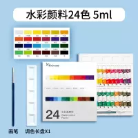 水彩颜料绘画套装水粉颜料24色学生美术用品初学者水彩