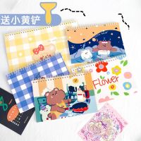 a5a4可爱手帐离型本双面离型纸清新卡通和纸胶带贴纸素材收纳册图