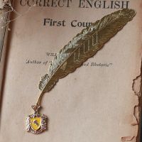 哈利波特周边生日礼物金属羽毛书签格兰芬多斯林校服学院礼品