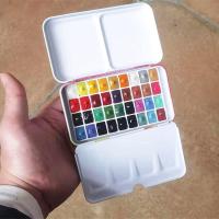 水彩 支装分装 自制水彩颜料 初学入门水彩套装 24色1ml0.5ml