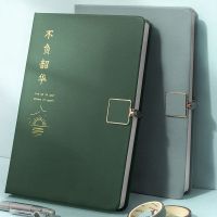 复古笔记本方形磁扣手账本厚记事日记本子ins高颜值男女生日礼物