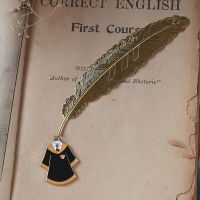 哈利波特周边生日礼物金属羽毛书签格兰芬多斯林校服学院礼品