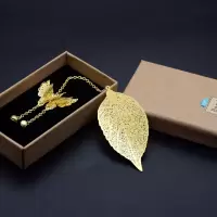 仙气古风宫铃金属书签古典羽毛树叶送同学送闺蜜创意礼品生日礼物