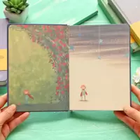 小王子彩页插画日记本高颜值手帐笔记本可爱少女心手账小学生本子