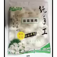 亿品味 纯手工韭菜猪肉水饺500g