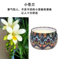 ins香薰蜡烛少女心浪漫蜡烛香薰无烟精美礼盒结婚伴手礼|波西米亚风:小苍兰(155g)