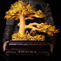 招树发摇钱树工艺品摆件家居客厅装饰品办公桌新店铺开业礼品