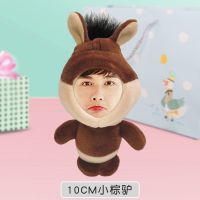 diy人脸娃娃钥匙扣照片玩偶3d公仔挂件闺蜜节日创意生日礼物|小棕驴(10CM配钥匙环) 普通包装