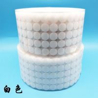 幼儿园安静书小圆点背胶圆形魔术贴粘扣带胶子母扣背胶魔术自粘贴|白色 直径2.5cm100对勾面+毛面