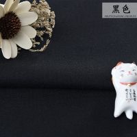 刺绣diy绣布素色色亚麻布料绣花布苏绣手工刺绣布料 绣布|黑色50*140cm