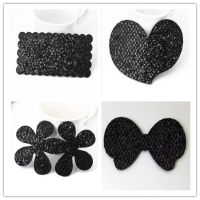 韩版刘海贴魔法贴加长粘发帖魔术贴头发饰可爱发帖碎发贴发粘|亮片（长心雪结）4片装