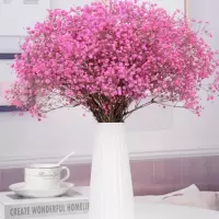云南干花满天星花束家居装饰干花勿忘我百搭真花|粉色满天星 不送选项