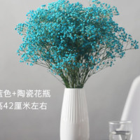 云南干花满天星花束家居装饰干花勿忘我百搭真花|蓝色满天星 加送一束花随机送不指定