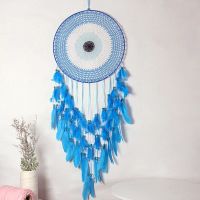 捕梦网房间装饰品ins少女心风铃装饰品房间女生生日礼物风铃挂件|蓝色梦款40*0cm