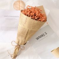 ins风干花花束情人 节生日毕业礼物七夕送女友北欧风拍照道具装饰|橙色花束（可代写贺卡）