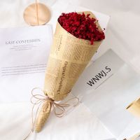 ins风干花花束情人 节生日毕业礼物七夕送女友北欧风拍照道具装饰|红色花束（可代写贺卡）