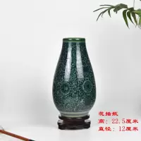 富贵竹花瓶景德镇陶瓷器迷你青花瓷客厅家居饰品博古架摆件小瓷瓶|仿古绿花插