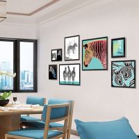 房间布置墙面墙壁3d立体壁纸温馨墙纸自粘卧室装饰背景墙贴纸贴画|斑马相框25A2