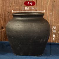 手工陶罐粗陶花瓶多肉花盆复古花瓶花器土陶罐瓦罐插干花|F4号马上 底部无孔