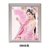 实木相框挂墙照片12寸16寸24寸30寸32寸36寸婚纱照全家相框|398白色 20寸(40.5*50.5)厘米